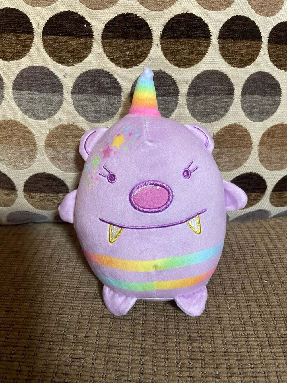 Moriah Elizabeth Bumblebear Monster Plush 6 Inch Purple Rainbow